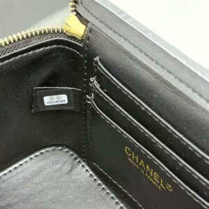 【AT10578】Chanelチェーン付き黒いダイヤ柄ボックスバッグ - ロマンチックでエレガントなファッションアイテム | Chanel
