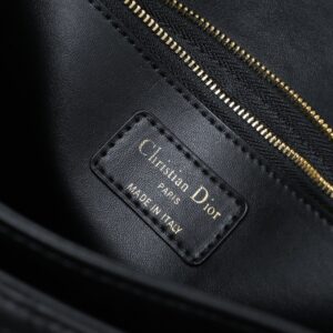 【AT10583】ディオール（Dior）のクラシックな黒い羊皮ハンドバッグ24*7.5*14cm | Christian Dior