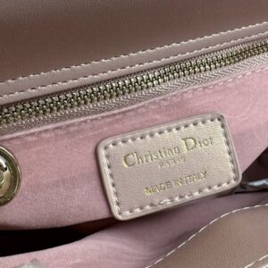 【AT10586】エレガントな女性のためのDior Ladyシリーズ ピンクレザーハンドバッグ | Christian Dior