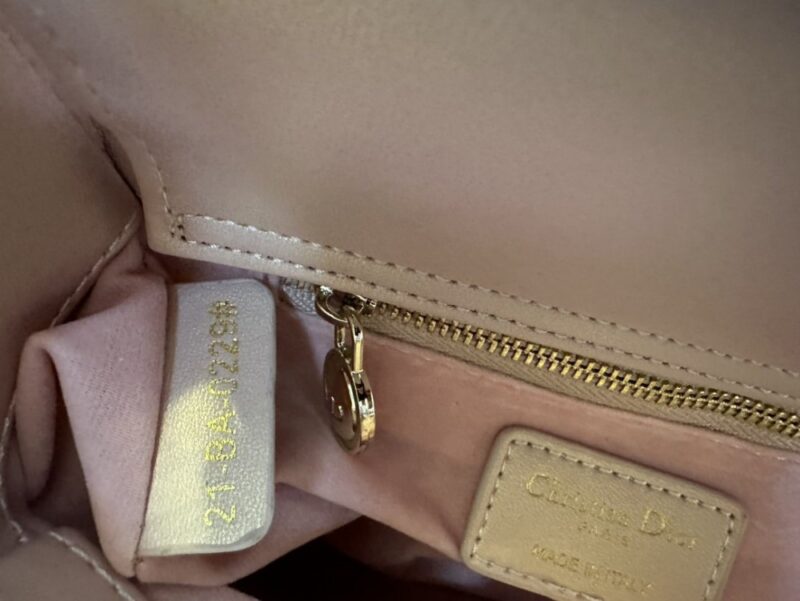 【AT10586】エレガントな女性のためのDior Ladyシリーズ ピンクレザーハンドバッグ | Christian Dior