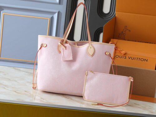 【AT10591】ルイ・ヴィトンのピンクネバーフル：エレガントな牛革トートバッグ | Louis Vuitton