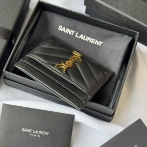 【AT10606】YSL（イヴ・サンローラン）ラムスキン名刺入れ: 高級ラグジュアリー・ビジネスカードホルダー | Yves Saint Laurent