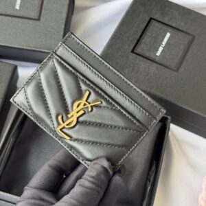 【AT10606】YSL（イヴ・サンローラン）ラムスキン名刺入れ: 高級ラグジュアリー・ビジネスカードホルダー | Yves Saint Laurent