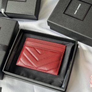 【AT10611】高級球面加工牛革カードケース YSL MONOGRAMシリーズ | Yves Saint Laurent