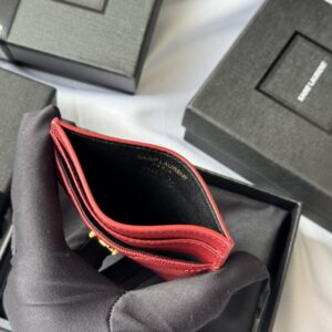 【AT10611】高級球面加工牛革カードケース YSL MONOGRAMシリーズ | Yves Saint Laurent