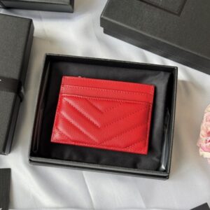 【AT10616】サンローランYSLメタルロゴ付き高級カードケース | YSL