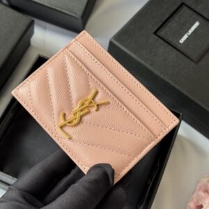 【AT10618】ヤSL（YSL）クラシックなカードケース - 羊革製エレガントなアクセサリー | Saint Laurent Paris