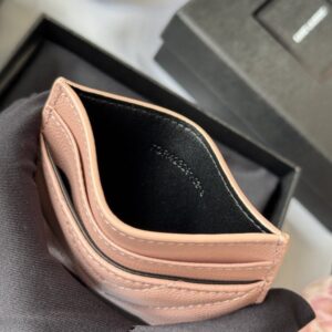 【AT10618】ヤSL（YSL）クラシックなカードケース - 羊革製エレガントなアクセサリー | Saint Laurent Paris