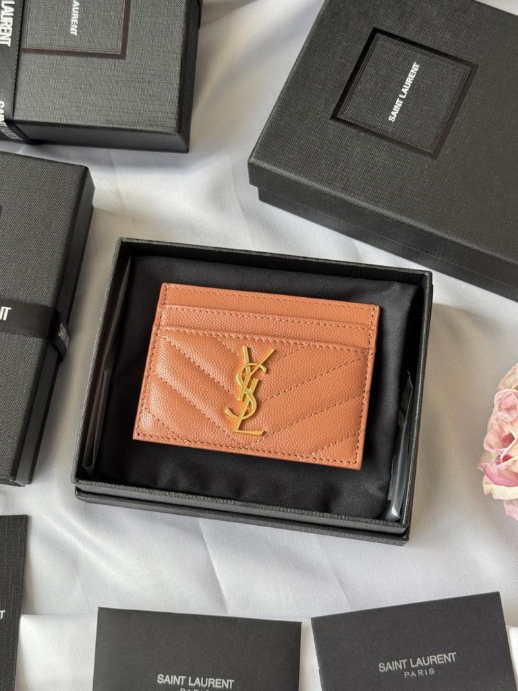 【AT10619】サンローランのクラシックカードケース、贅沢な品位を演出 | Saint Laurent Paris