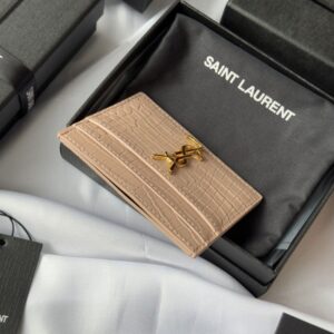 【AT10632】サンローラン YSL クラシックワニ柄カードケース、優雅な質感とファッション感を兼ね備えた高級アクセサリー | YSL