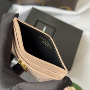 【AT10632】サンローラン YSL クラシックワニ柄カードケース、優雅な質感とファッション感を兼ね備えた高級アクセサリー | YSL