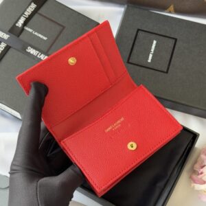【AT10645】Saint Laurent（イブサンローラン）の魚の鱗模様短財布、高級美学の究極の表現 | Saint Laurent Paris