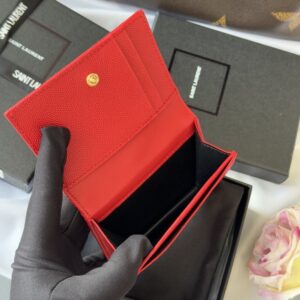 【AT10645】Saint Laurent（イブサンローラン）の魚の鱗模様短財布、高級美学の究極の表現 | Saint Laurent Paris