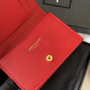 【AT10645】Saint Laurent（イブサンローラン）の魚の鱗模様短財布、高級美学の究極の表現 | Saint Laurent Paris
