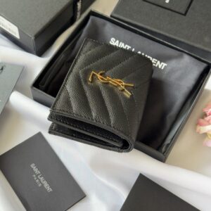 【AT10648】サンローランのクラシックレザーウォレット - 高級デザイン美学と洗練された品位が融合した逸品 | Yves Saint Laurent