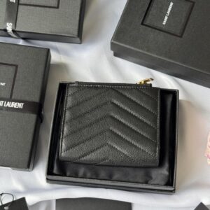 【AT10651】Saint Laurent サン ローラン Classic クラシック キャビアスキン ウォレット | Saint Laurent