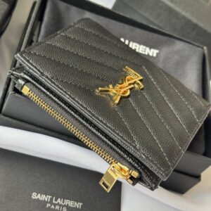 【AT10651】Saint Laurent サン ローラン Classic クラシック キャビアスキン ウォレット | Saint Laurent
