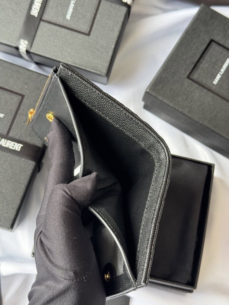 【AT10651】Saint Laurent サン ローラン Classic クラシック キャビアスキン ウォレット | Saint Laurent