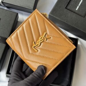 【AT10652】Saint Laurentのクラシックカードケース - 優雅な牛革素材と上質なデザイン | YSL
