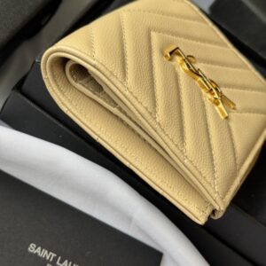 【AT10654】サンローラン(YSL) ソフトレザーウォレット ハンドバッグ用 薄型高級 小銭入れ付き | Saint Laurent