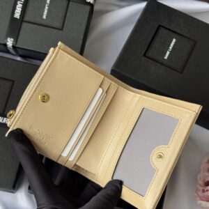 【AT10654】サンローラン(YSL) ソフトレザーウォレット ハンドバッグ用 薄型高級 小銭入れ付き | Saint Laurent