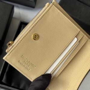 【AT10654】サンローラン(YSL) ソフトレザーウォレット ハンドバッグ用 薄型高級 小銭入れ付き | Saint Laurent