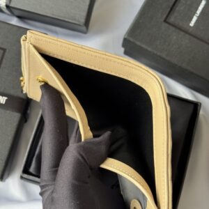 【AT10654】サンローラン(YSL) ソフトレザーウォレット ハンドバッグ用 薄型高級 小銭入れ付き | Saint Laurent