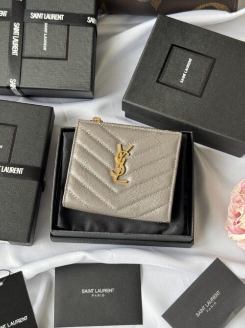 【AT10656】サンローラン(Saint Laurent) クラシックシリーズ 財布 フィッシュスキン柄羊革カードケース 男性用 | Saint Laurent