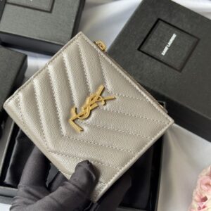 【AT10656】サンローラン(Saint Laurent) クラシックシリーズ 財布 フィッシュスキン柄羊革カードケース 男性用 | Saint Laurent