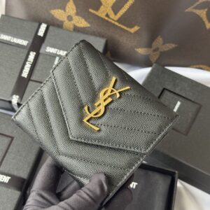 【AT10661】サンローランYSLシグネチャーウォレット - 高級感と実用性を兼ね備えた贅沢なレザーウォレット | Saint Laurent