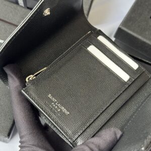 【AT10662】イヴ・サンローランYSL 輸入牛革 カードケース コンパクト ウォレット ファッションアクセサリー | Saint Laurent Paris