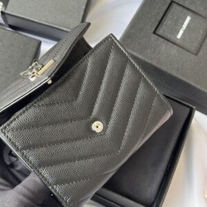【AT10662】イヴ・サンローランYSL 輸入牛革 カードケース コンパクト ウォレット ファッションアクセサリー | Saint Laurent Paris