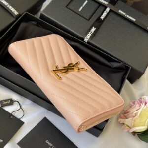 【AT10669】サンローランの高級フィッシュスケール柄レザー財布 | Saint Laurent Paris
