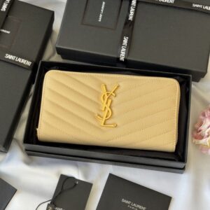 【AT10671】Saint Laurent クラシック キャビア革ウォレット - 贅沢なエレガンスと機能性の融合 | Saint Laurent