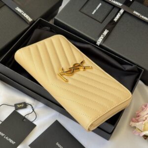 【AT10671】Saint Laurent クラシック キャビア革ウォレット - 贅沢なエレガンスと機能性の融合 | Saint Laurent