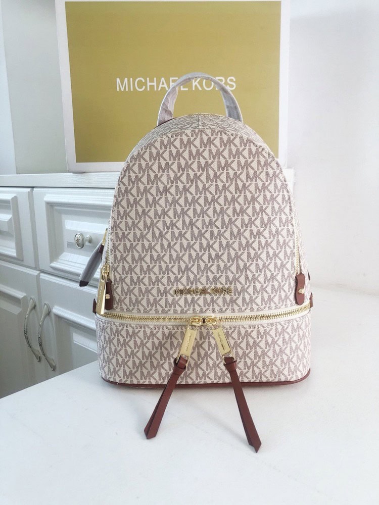 【AT10689】マイケル・コース Rhea Zip バックパック、洗練されたエレガントなファッション | MK