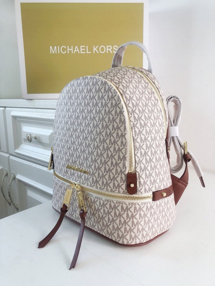 【AT10689】マイケル・コース Rhea Zip バックパック、洗練されたエレガントなファッション | MK