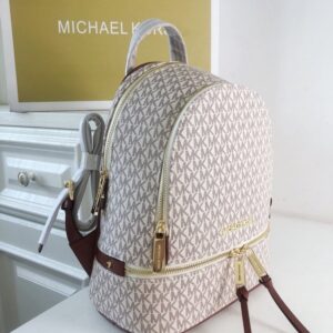 【AT10689】マイケル・コース Rhea Zip バックパック、洗練されたエレガントなファッション | MK