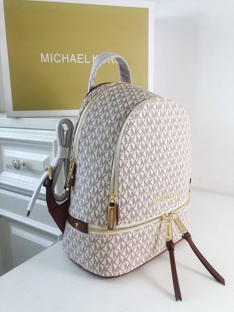 【AT10689】マイケル・コース Rhea Zip バックパック、洗練されたエレガントなファッション | MK