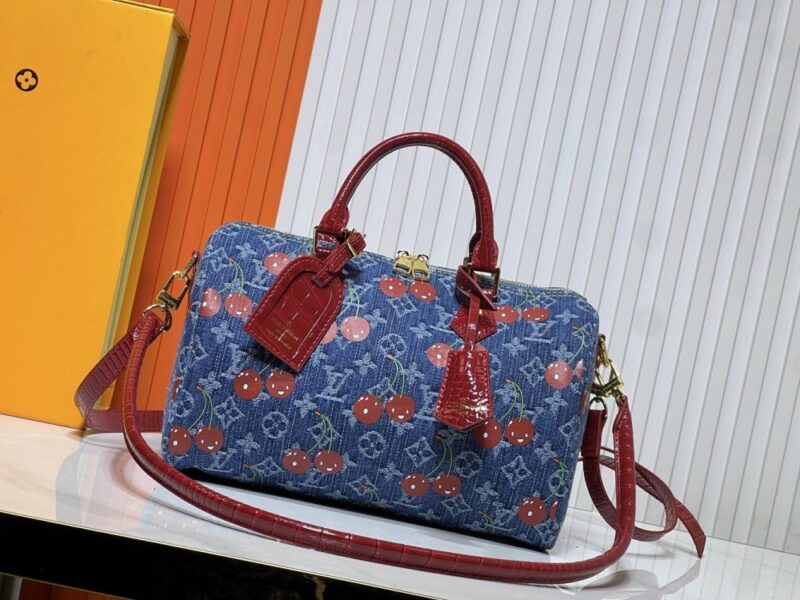【AT10858】ルイ・ヴィトンSpeedy Soft 30デニムハンドバッグ｜ヴィンテージデザイン、エレガントなスタイル | Louis Vuitton Paris