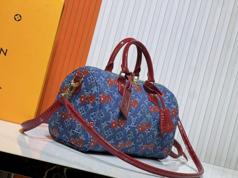 【AT10858】ルイ・ヴィトンSpeedy Soft 30デニムハンドバッグ｜ヴィンテージデザイン、エレガントなスタイル | Louis Vuitton Paris