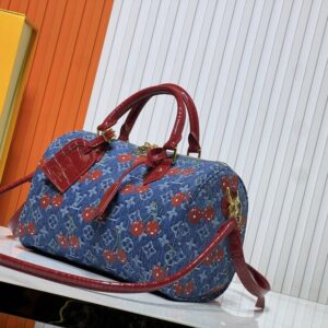 【AT10858】ルイ・ヴィトンSpeedy Soft 30デニムハンドバッグ｜ヴィンテージデザイン、エレガントなスタイル | Louis Vuitton Paris