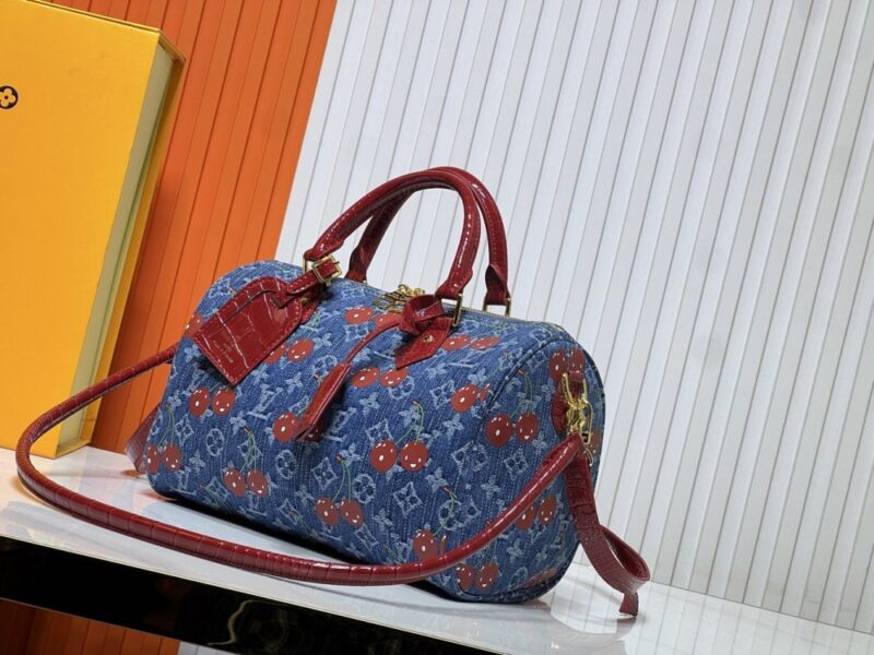 【AT10858】ルイ・ヴィトンSpeedy Soft 30デニムハンドバッグ｜ヴィンテージデザイン、エレガントなスタイル | Louis Vuitton Paris