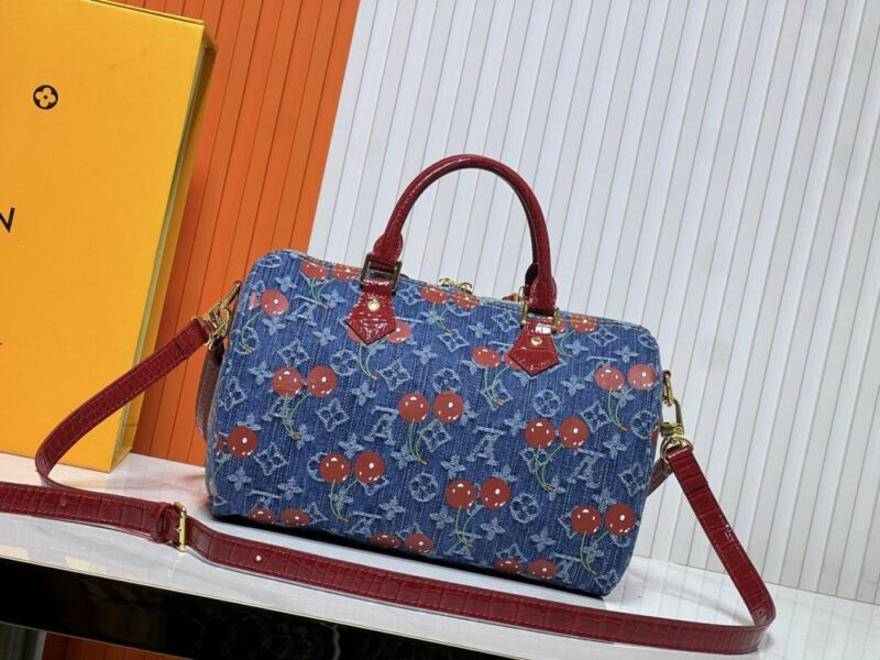 【AT10858】ルイ・ヴィトンSpeedy Soft 30デニムハンドバッグ｜ヴィンテージデザイン、エレガントなスタイル | Louis Vuitton Paris