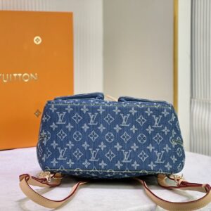 【AT10859】ルイ・ヴィトンのデニムブルーリュックサック - ファッションとレトロの融合 | Louis Vuitton Paris