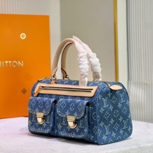 【AT10861】ルイ・ヴィトンのモノグラムデニムハンドバッグ - デニムとファッションの完璧な融合 | Louis Vuitton Malletier