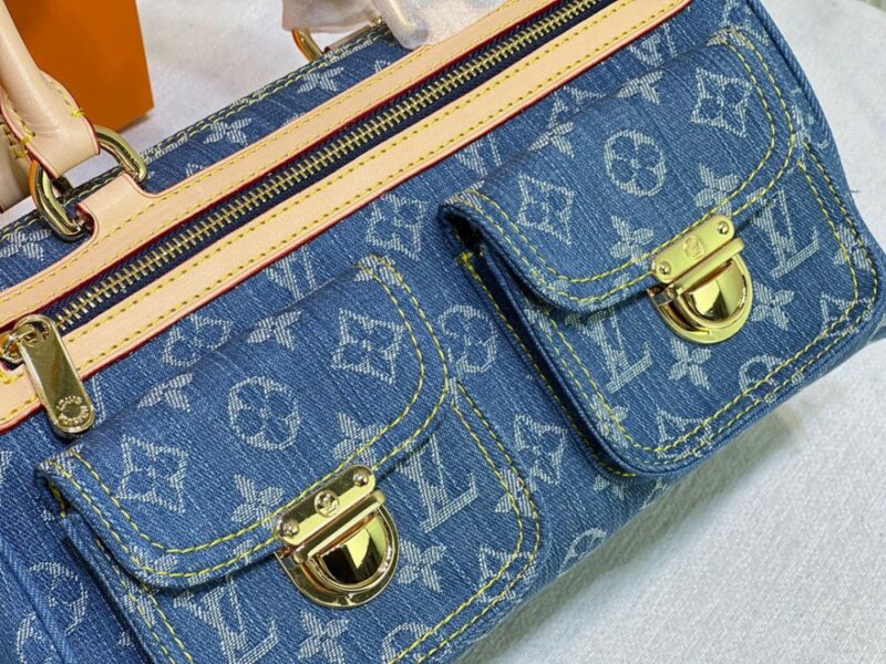 【AT10861】ルイ・ヴィトンのモノグラムデニムハンドバッグ - デニムとファッションの完璧な融合 | Louis Vuitton Malletier