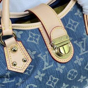 【AT10862】ルイ・ヴィトン デニムジーンズのクラシックハンドバッグ | LV