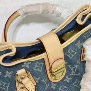 【AT10862】ルイ・ヴィトン デニムジーンズのクラシックハンドバッグ | LV
