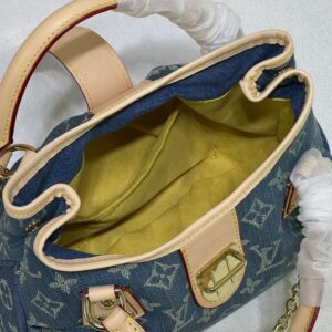 【AT10862】ルイ・ヴィトン デニムジーンズのクラシックハンドバッグ | LV